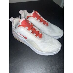 Nike Air Max Motion 2 White Red Mesh Sneakers Unisex Kids US 7 Lace Up